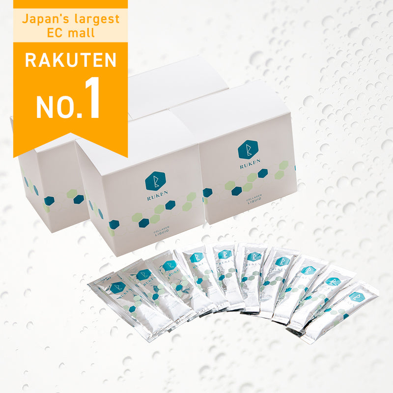 RUKEN Collagen Liquid(33 individually wrapped packets) × 4